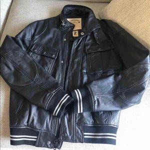 Men’s John varvatos leather bomber jacket